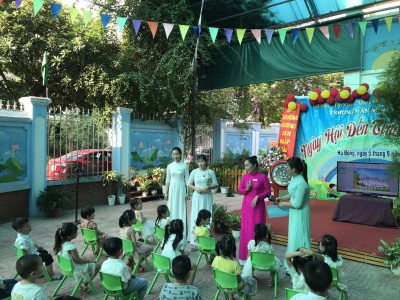 "Ngày hội đến trường của bé" năm học 2020 - 2021 ở trường mn Hương Sen