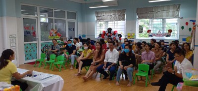 Trường mầm non Hương Sen tổ chức họp Hội cha mẹ học sinh năm học 2020 - 2021