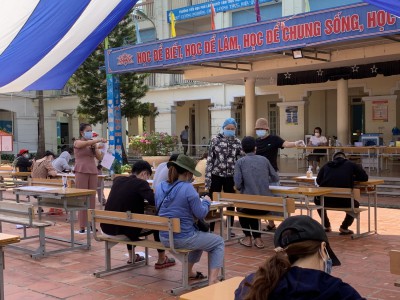 Trường mn Hương Sen cùng chung tay hỗ trợ phòng chống dịch Covid - 19